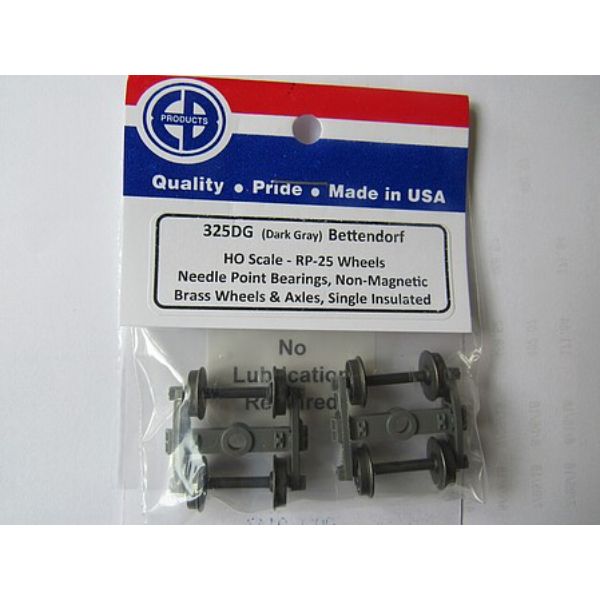 EBT325DG Betten Brass Trucks, Dark Gray