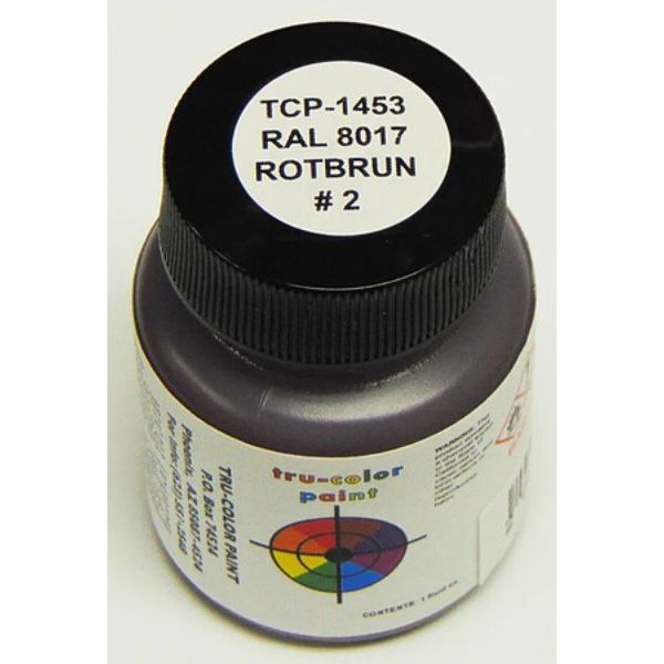 TCP1453 No.2 German Ral 8017 Paint, Red & Brown