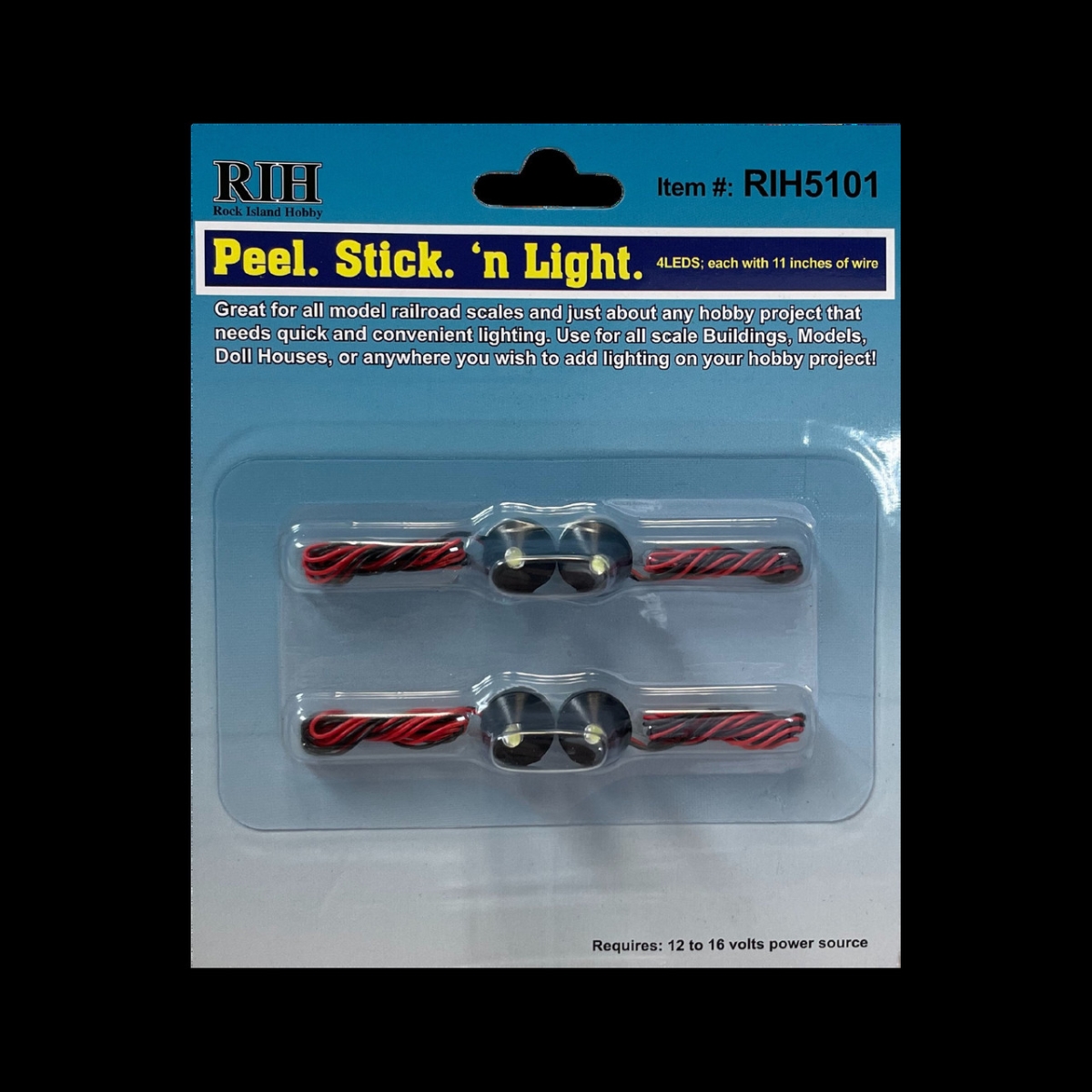 RIH5201 Peel N Stick Red, Amber & Green Light in Colors LED Lights