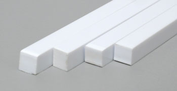 Picture of Evergreen EVG196 0.18 x 0.18 in. White Styrene Strip