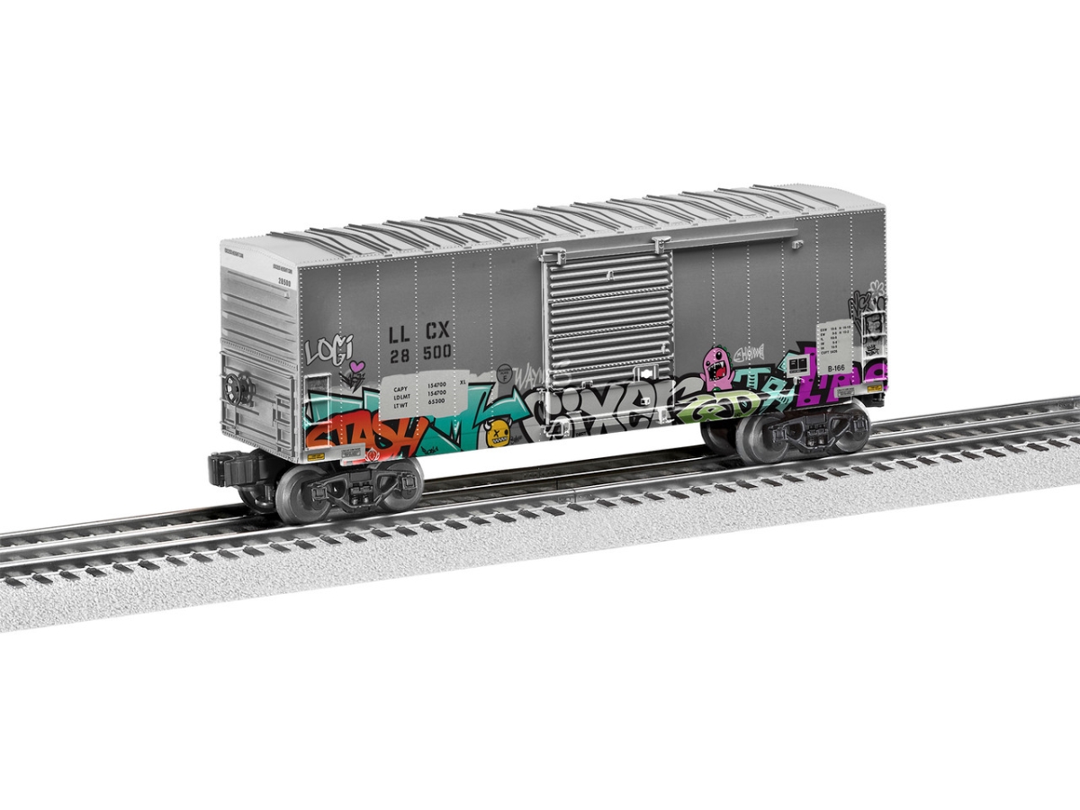 LNL2228500 O Scale Graffiti Hi-Cube Boxcar with Die-Cast Metal Trucks -  Lionel