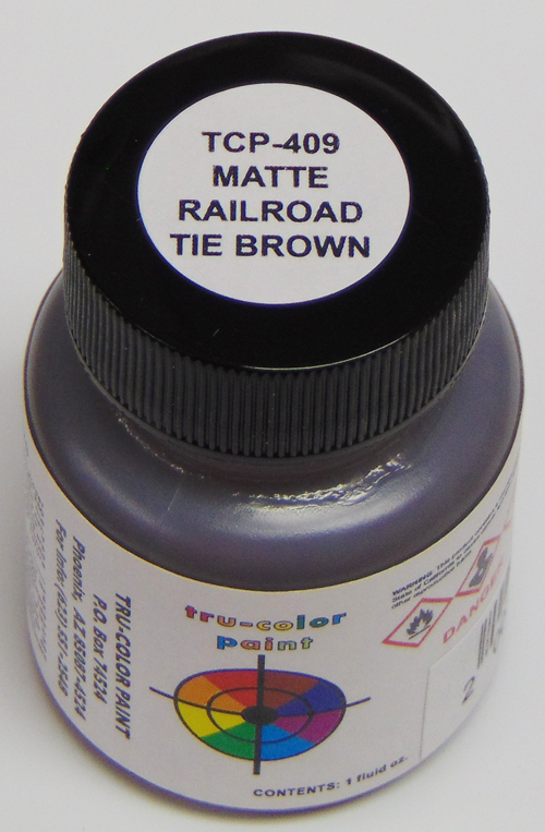 TCP409 Matte Railroad Tie, Brown - 1 oz