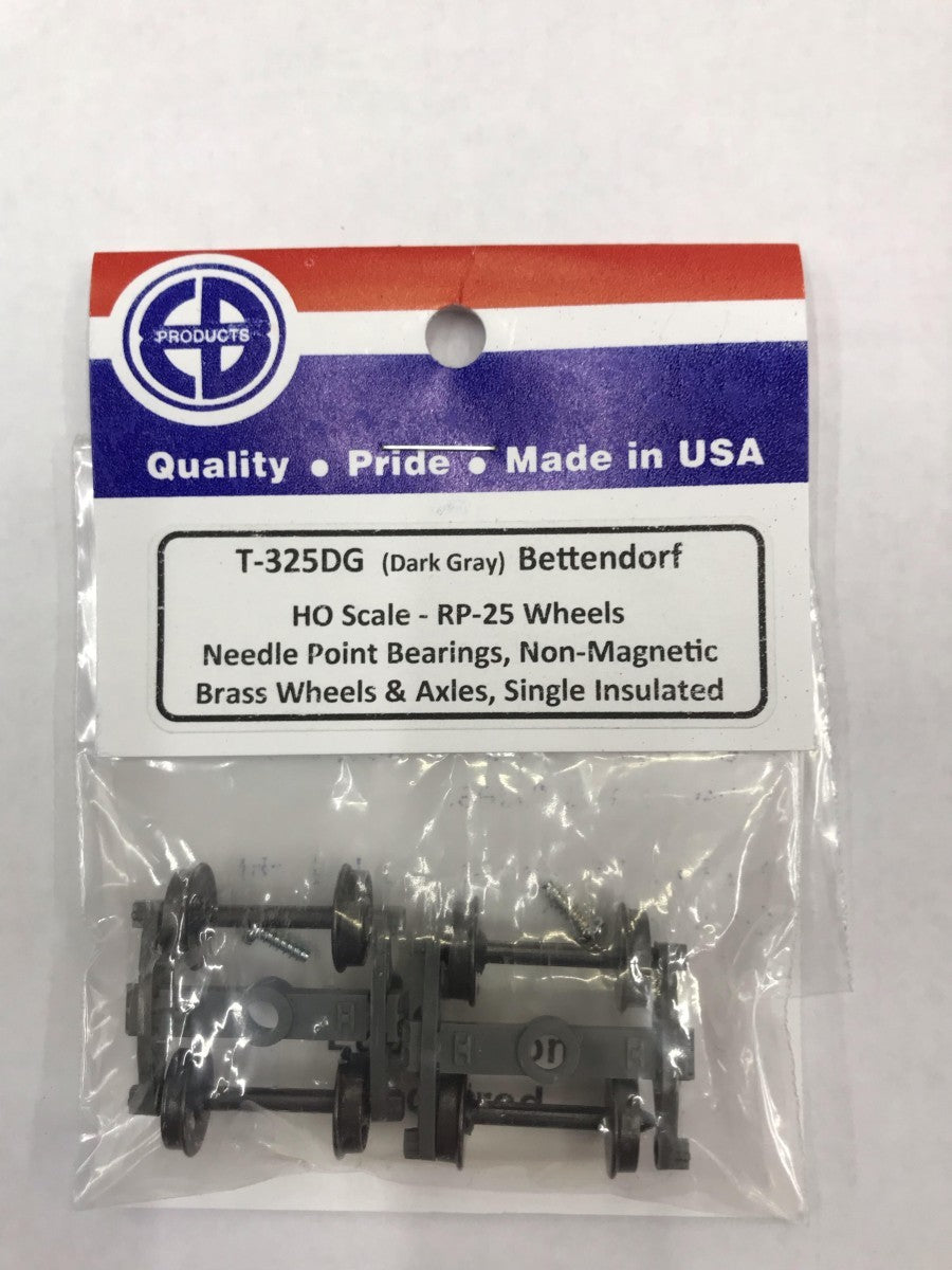 EBT125DG HO Scale Dark Gray Bettendorf Truck