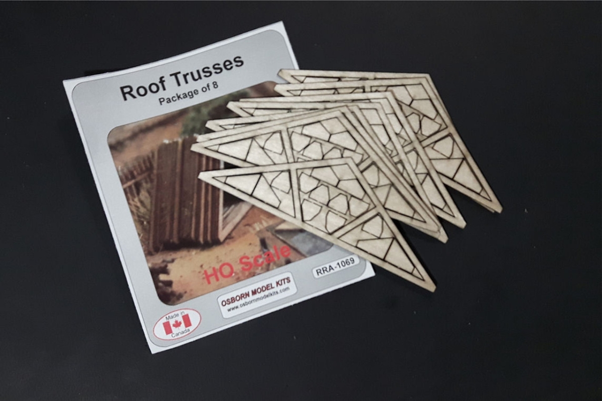 OMK1069 HO Scale Roof Trusses - Pack of 8