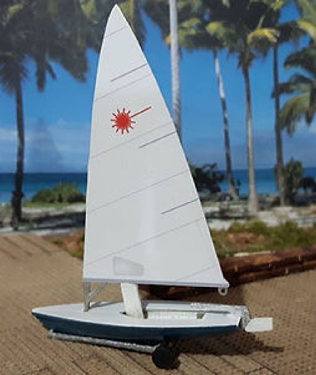 Picture of Osborn Model Kits OMK1129 HO Scale Laser Dinghy Sailboat - Pack of 2