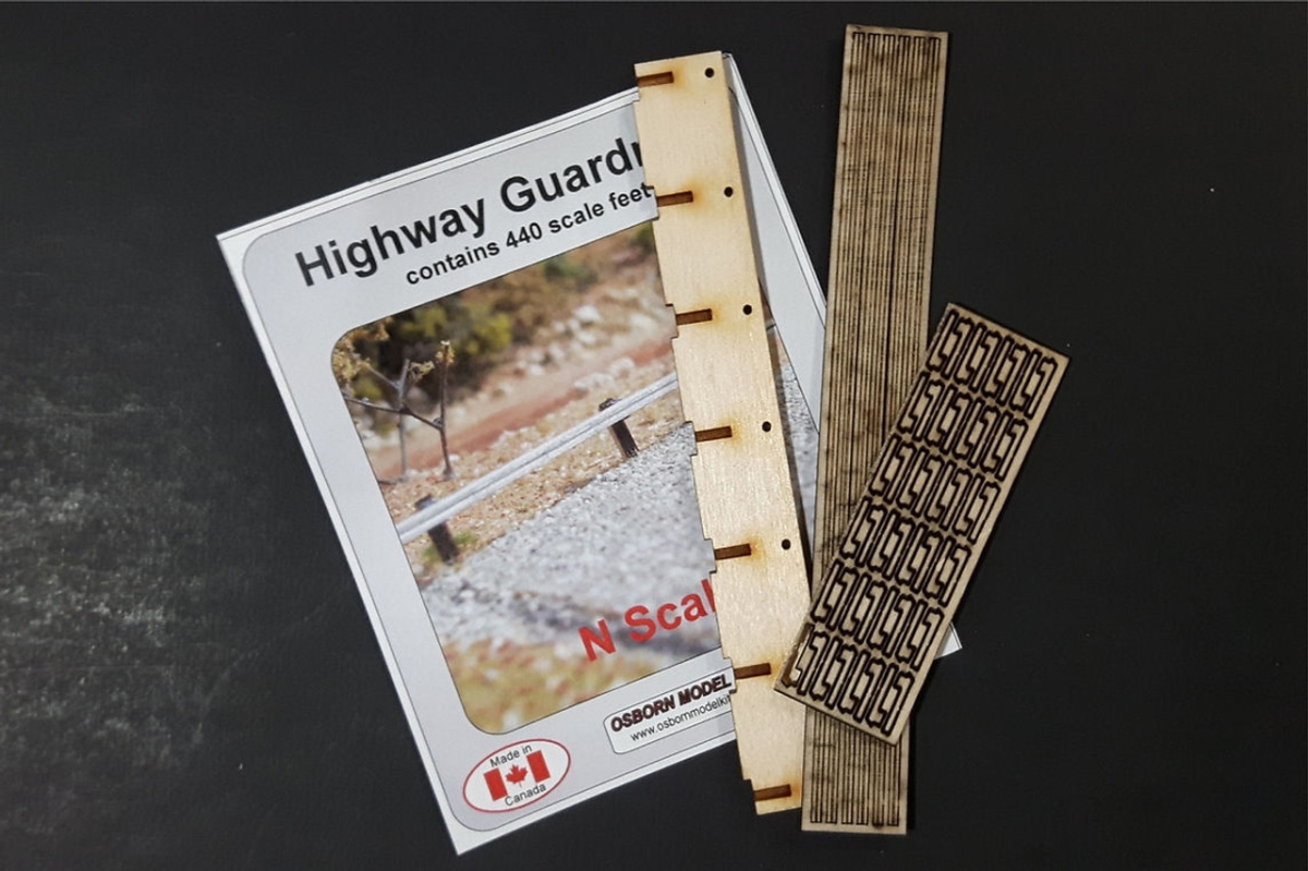 OMK3008 N Scale Guard Rails - 6 Sections