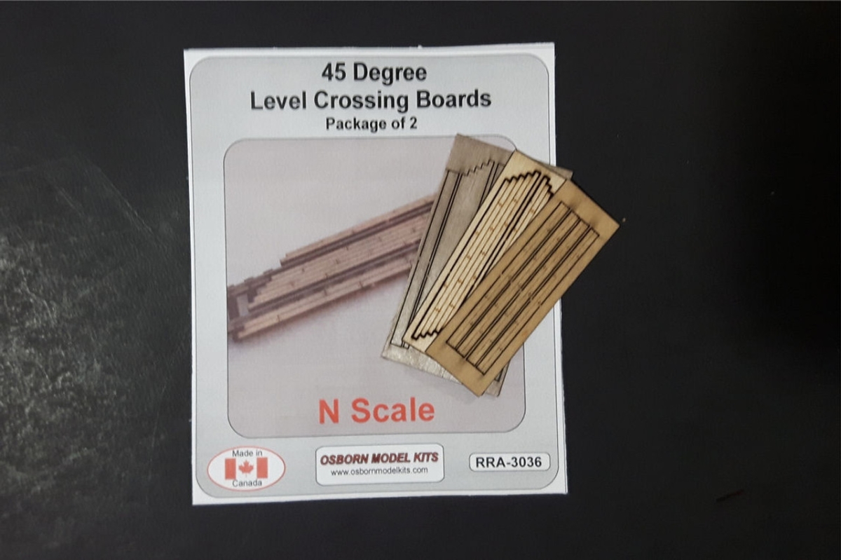 OMK3036 N Scale 45 deg Crossing Boards