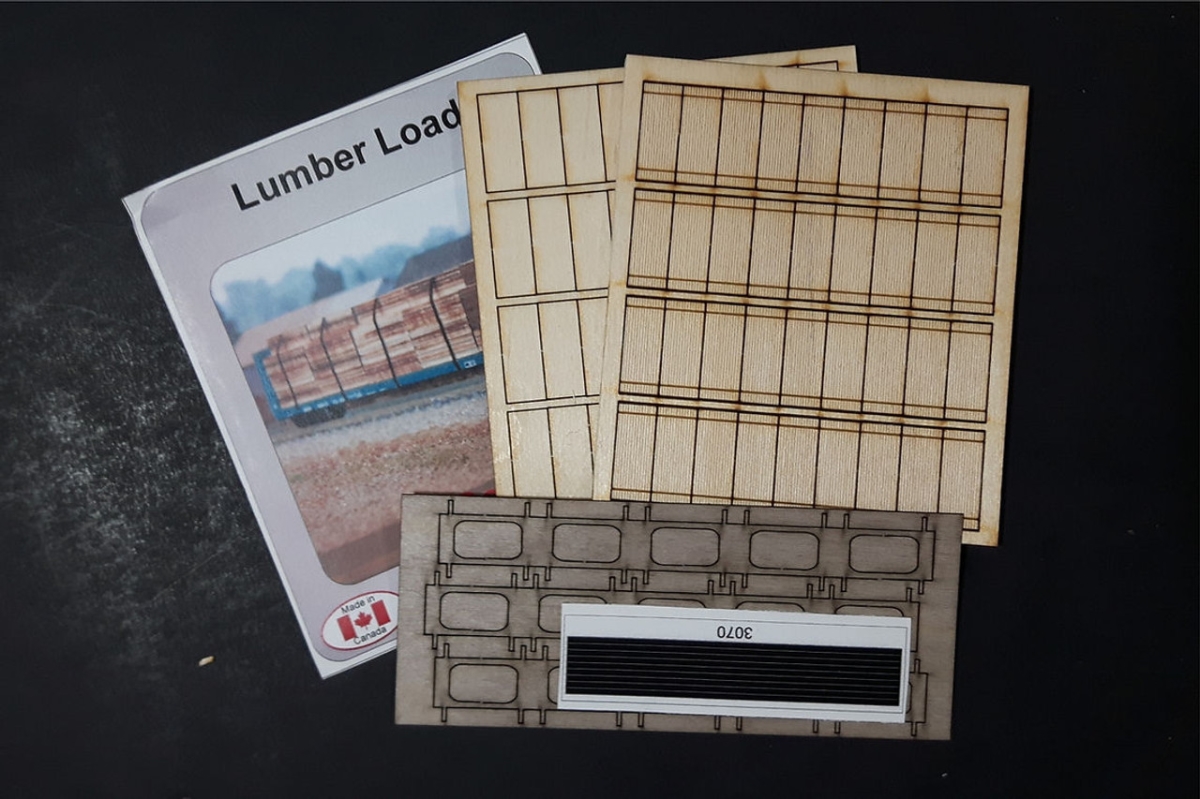 OMK3070 N Scale Flat Car Lumber Load