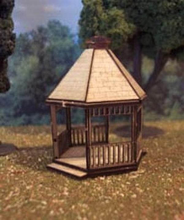 OMK3081 N Scale Gazebo Kit -  Osborn Model Kits