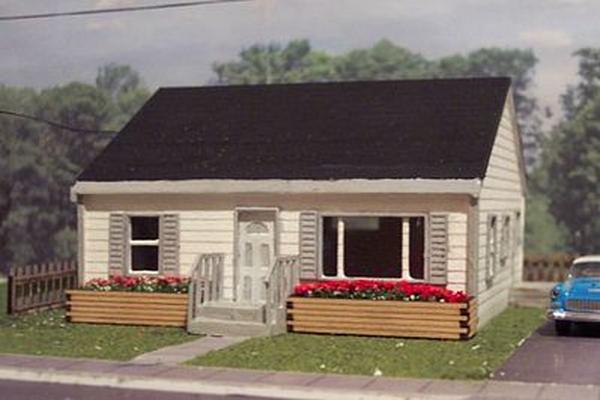 OMK3102 N Scale Two Bedroom Home Kit -  Osborn Model Kits