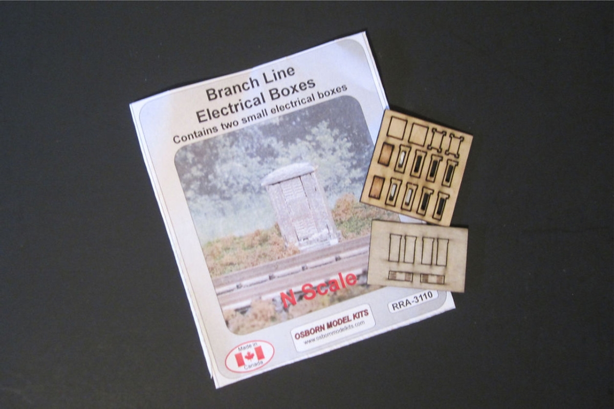 OMK3110 N Scale Branch Line Electrical Boxes - Pack of 2