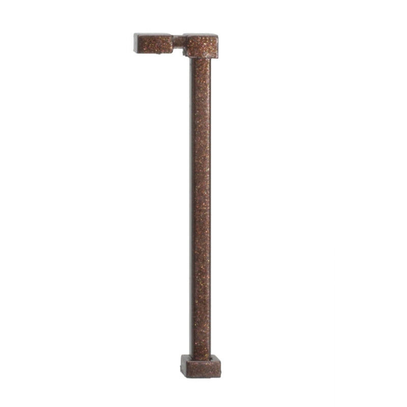 ATL70000179 15 ft. N Scale Warm LED Single Arm Square Light, Bronze - Pack of 3