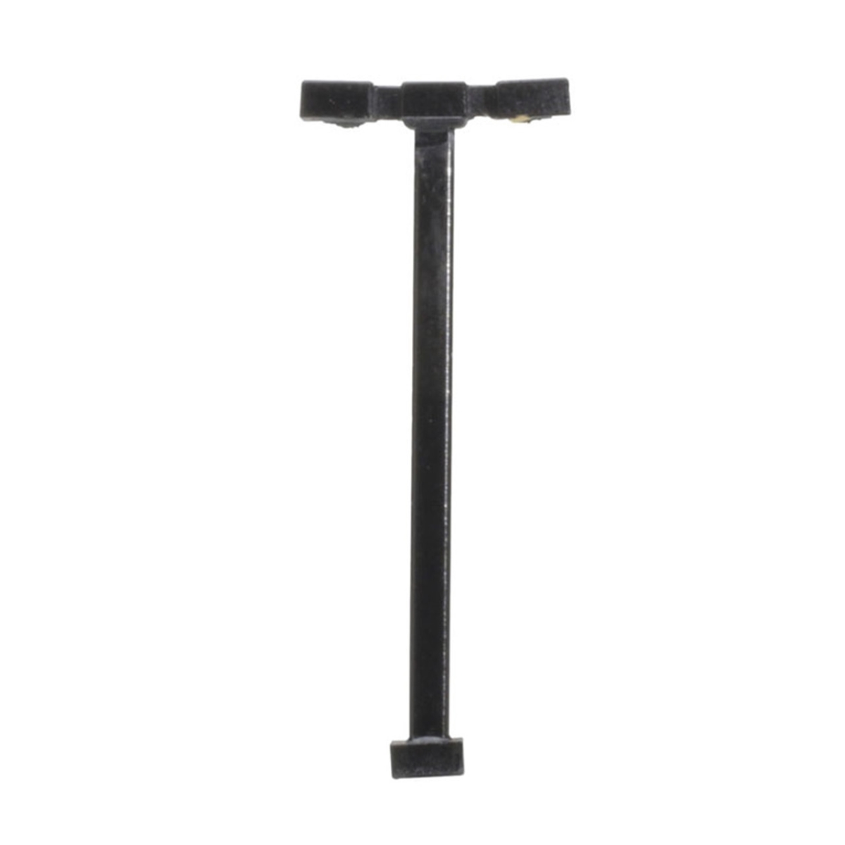 ATL70000190 15 ft. N Scale Double Arm Square Light, Black & Cool White LED - Pack of 3