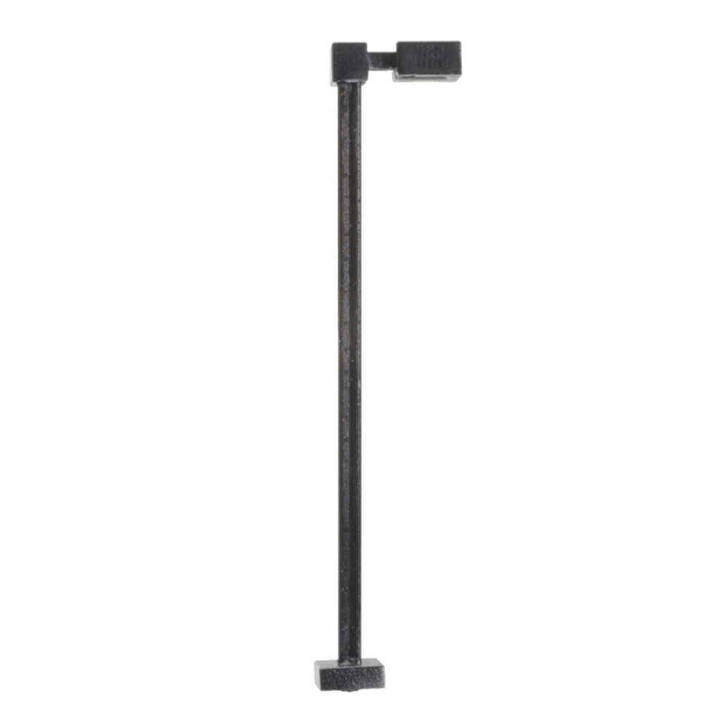 ATL70000203 15 ft. N Scale Warm LED Single Arm Square Light, Black - Pack of 3
