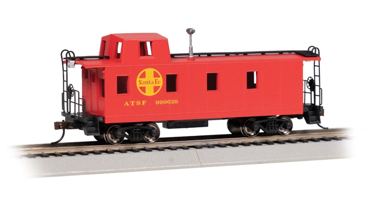 BAC14008 HO Scale Santa Fe Streamlined Caboose with Offset Cupola