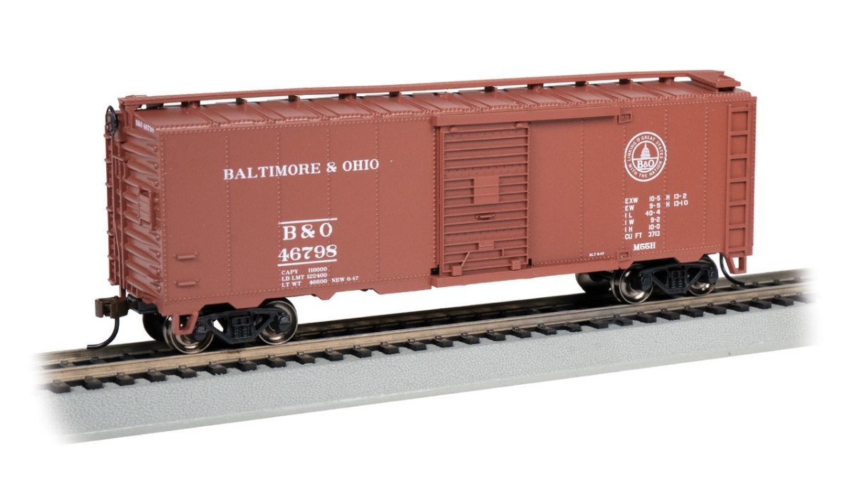 BAC15013 40 ft. HO Scale Baltimore & Ohio Steam Era Box Car for No.46796