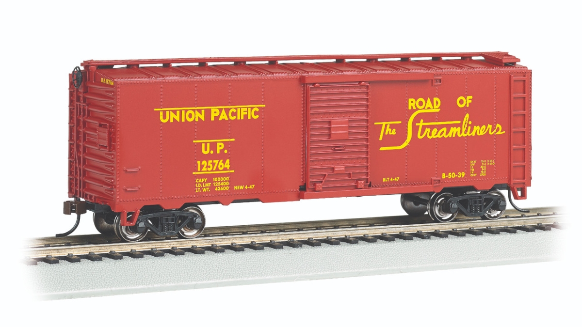 BAC15017 40 ft. HO Scale Union Pacific Steam Box Car for No.125764