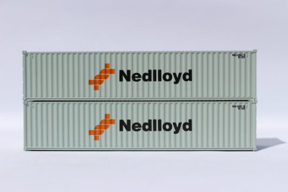 JTC405315 40 ft. N Scale Nedlloyd 40 ft. Container, Pack of 2