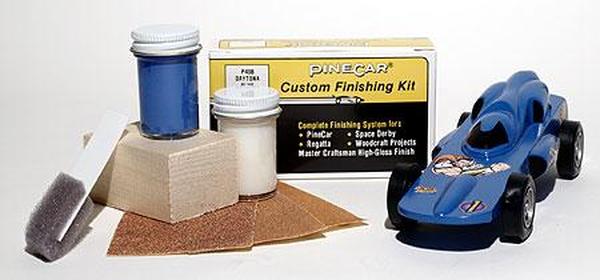 PINP408 Pinewood Derby Finishing Kit, Daytona Blue