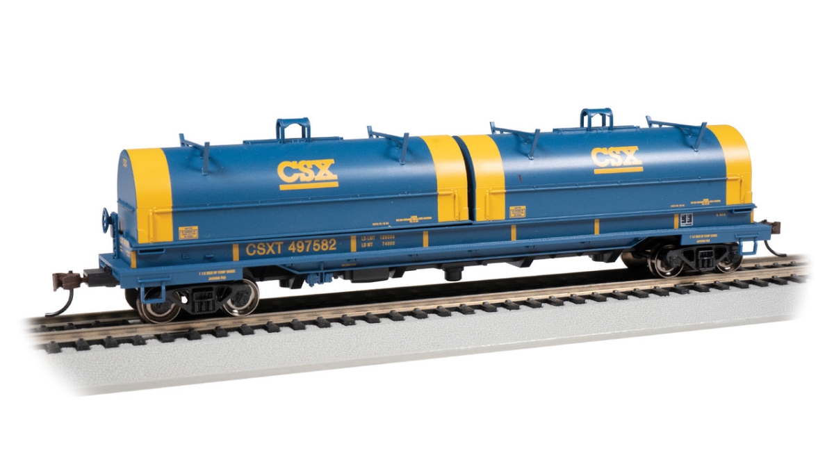 No.497582 HO Scale CSX 55 ft. Steel Coil Car with Load