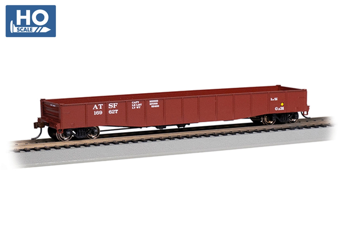 BAC74801 No.169627 HO Scale ATSF 50 ft. 6 in. Drop End Gondola