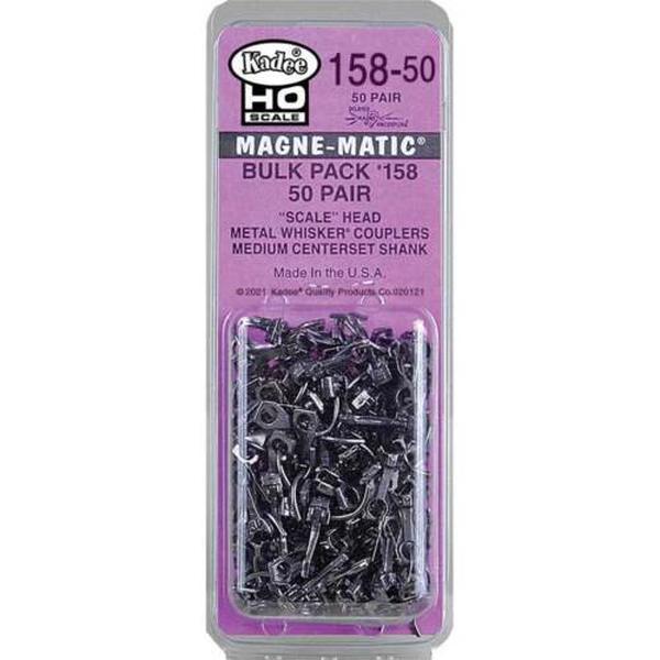Picture of Kadee KAD15850 0.281 in. HO Scale Whisker Couplers Centerset - Medium - 50 Pairs