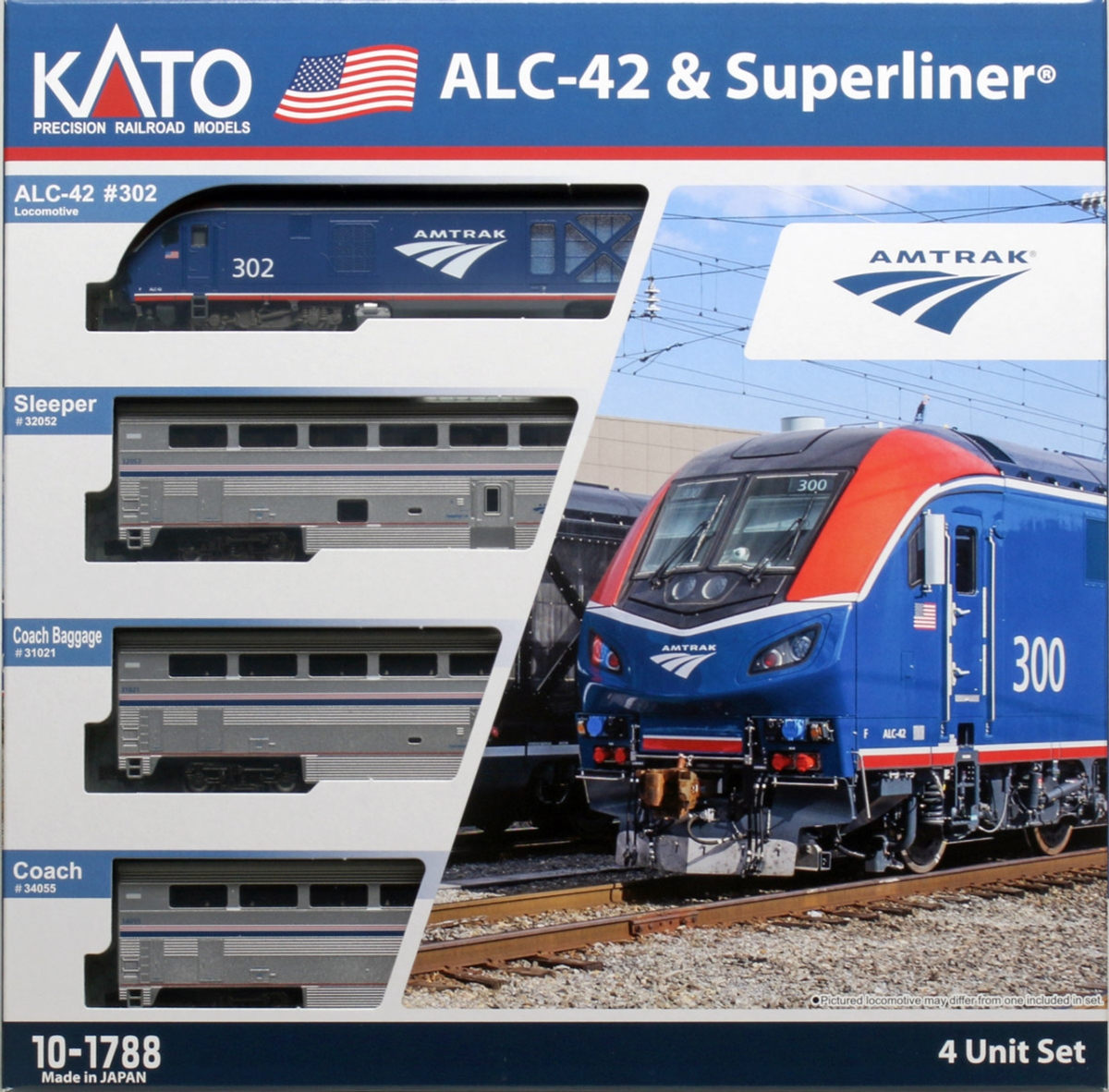 N Scale Amtrak ALC-42 & Superliner Phase VI 4-Unit Starter Series Set
