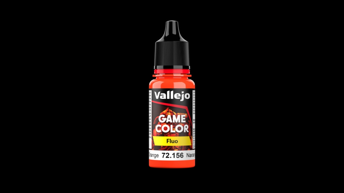 VLJ72156 18 ml Game Color Acrylic Paint, Fluorescent Orange