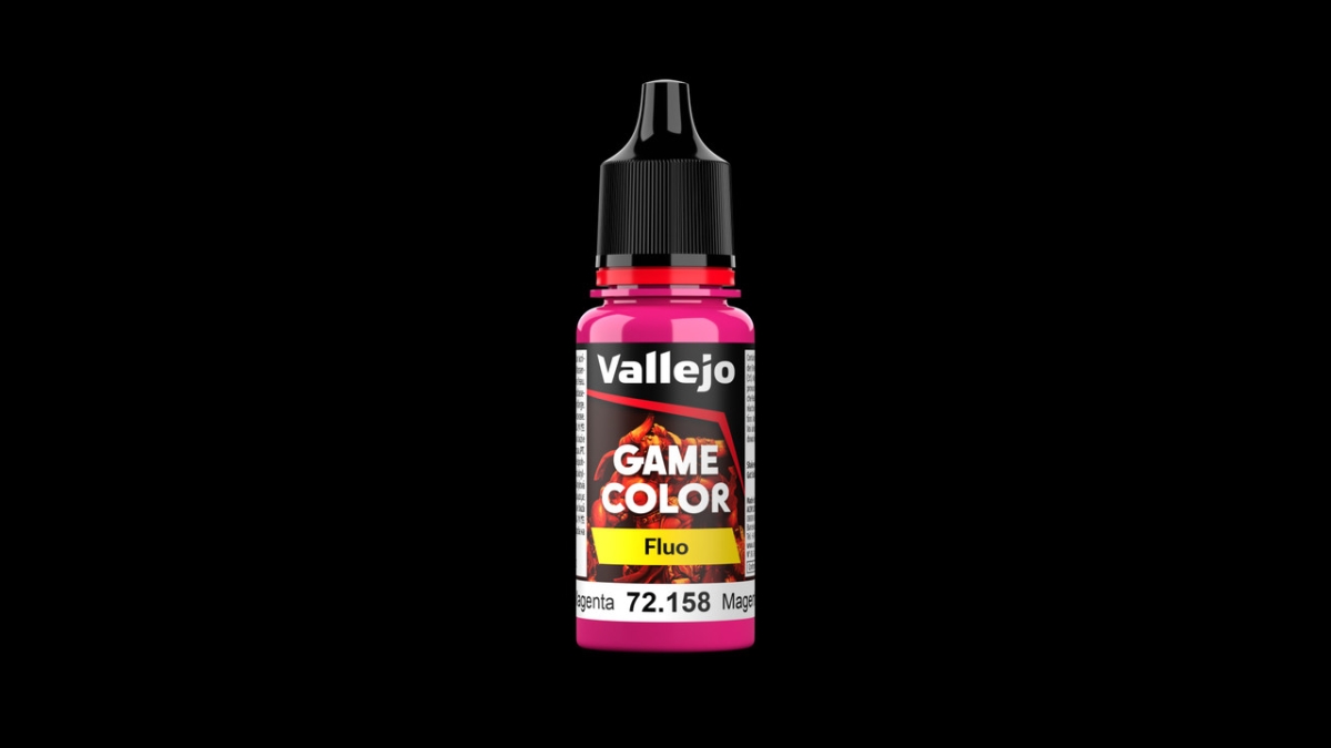 VLJ72158 18 ml Game Color Acrylic Paint, Fluorescent Magenta