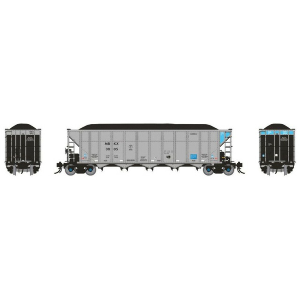 RAP169038A HO Scale MBKX Autoflood III Coal Hopper - Single Car