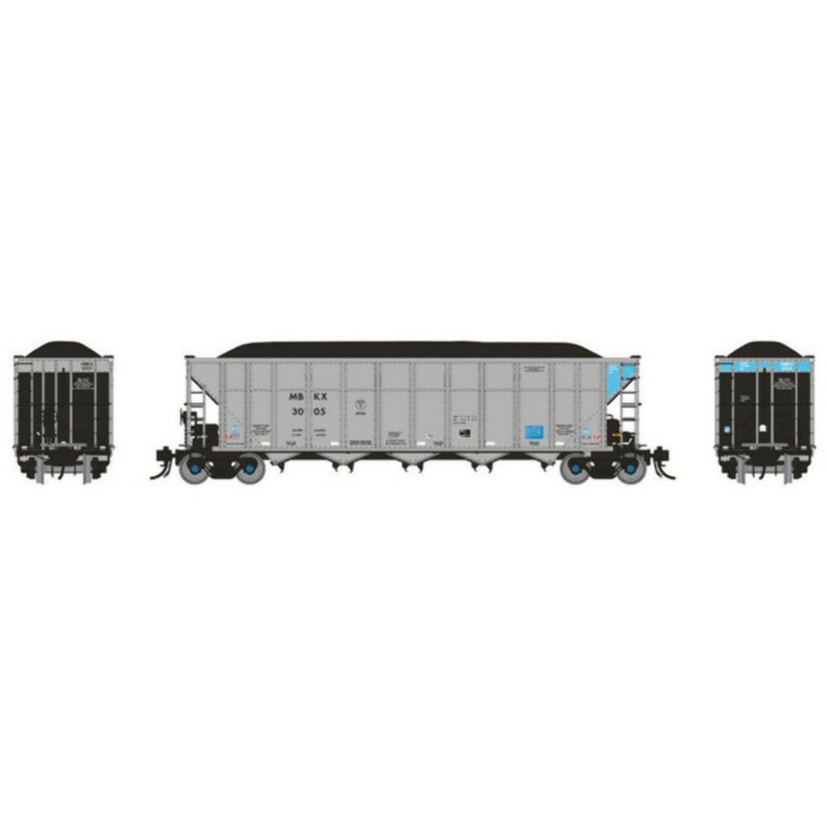 RAP169039A No.2 HO Scale MBKX Autoflood III Coal Hopper - Single Car