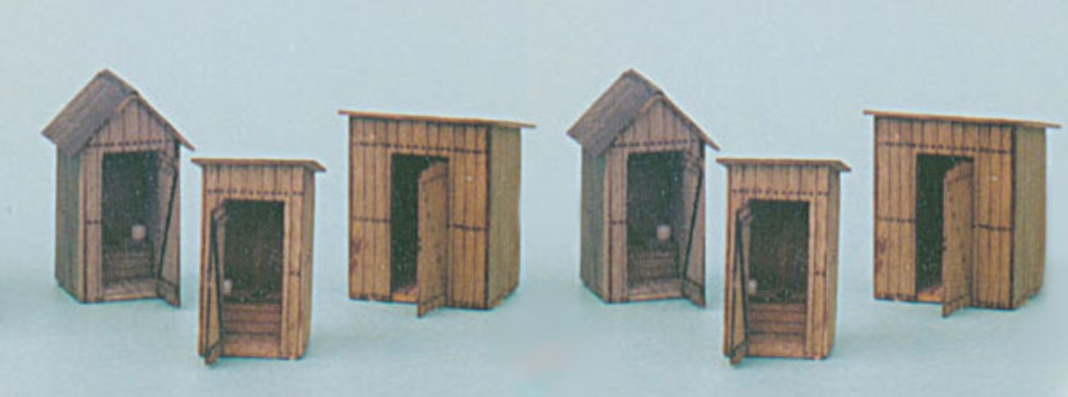 Picture of Banta Model Works BMW2021 HO Scale Outhouse Collection - Set of 6