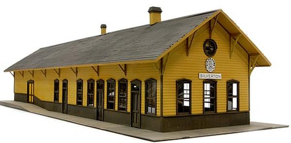 Picture of Banta Modelworks BMW2089 34 x 110 ft. HO Scale Silverton Depot Model Railroad Building Kit