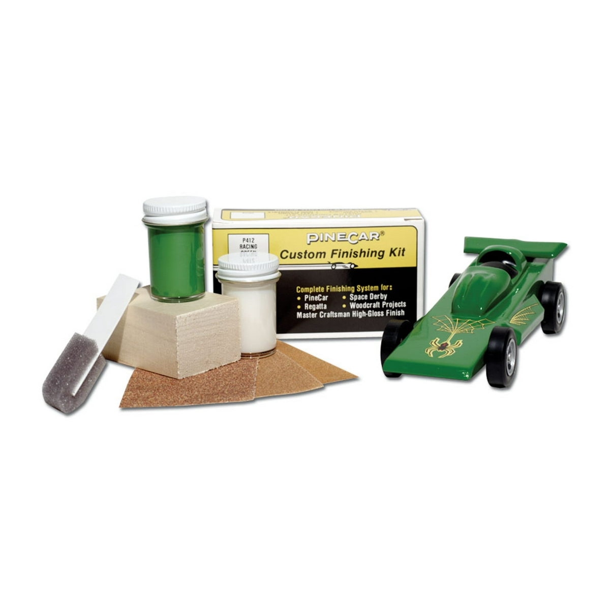 PINP412 Finishing Kit, Racing Green