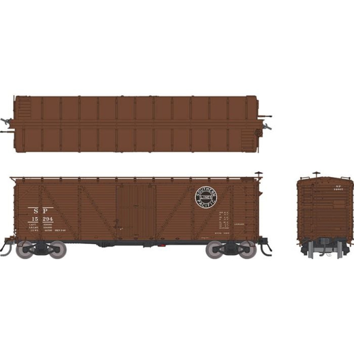 RAP171003A HO Scale SP B-50-15 Boxcar 1931 to 1946 Scheme Single Car