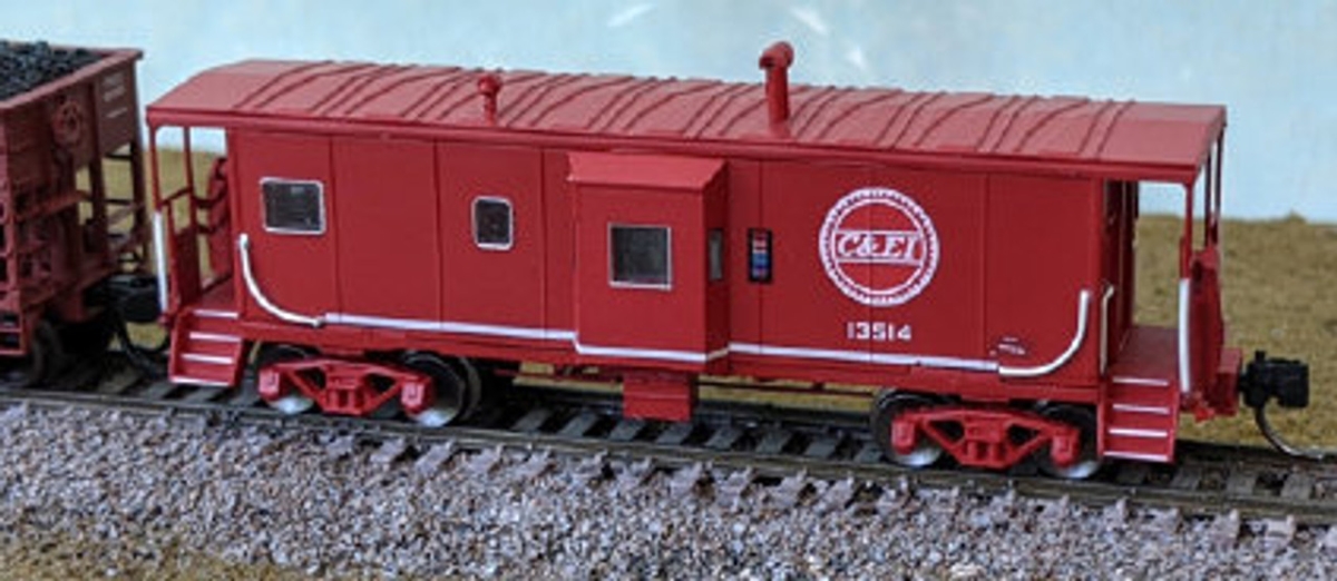 BLU42141 N Chicago & Eastern Illinois Buzzsaw Window Caboose No.13514