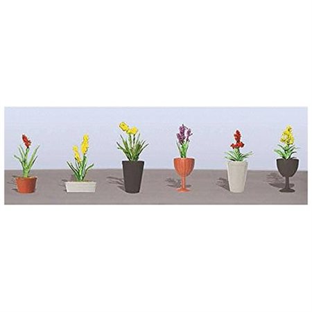JTT95567 Flowering Potted Plants Assortment - Pack of 6