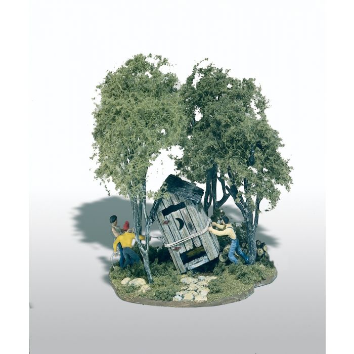 Picture of Woodland Scenics WOO108 HO Scale Outhouse Mischief Kit