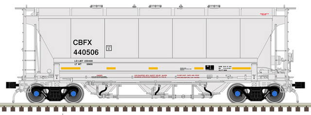 Picture of Atlas Track ATL20006841 HO Scale Trinity 3230 Cvd Hop Cit Group No.440506 Model Railroad