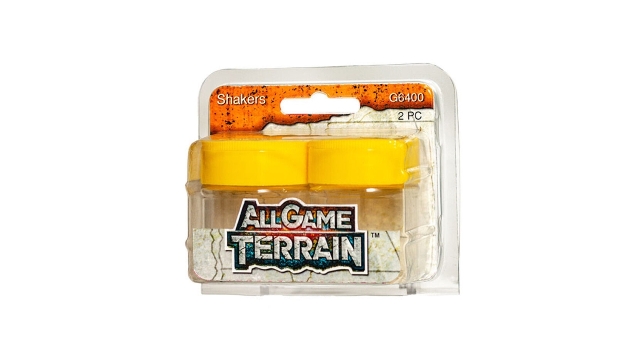 WOO6400 All Game Terrain - Shakers - 2 Jars, Yellow