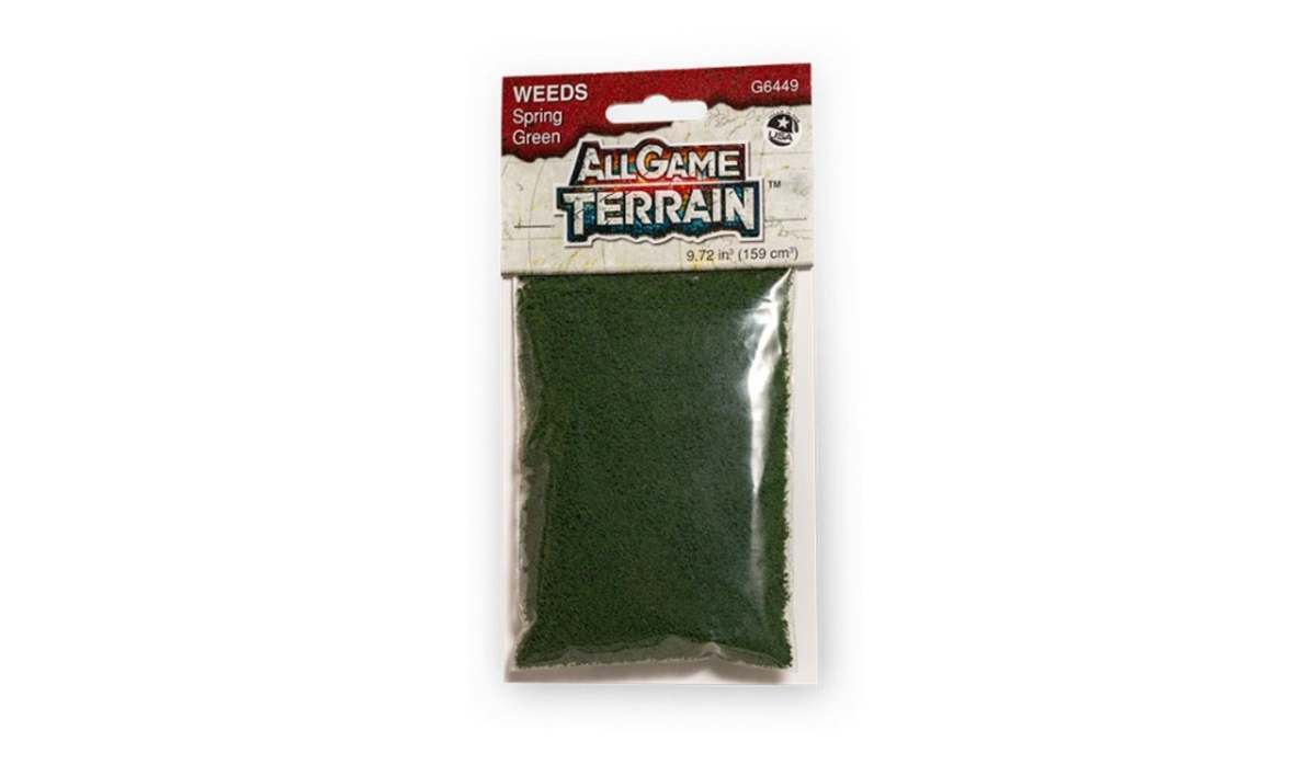 WOO6449 9.72 cu. in. All Game Terrain - Weeds Spring, Green