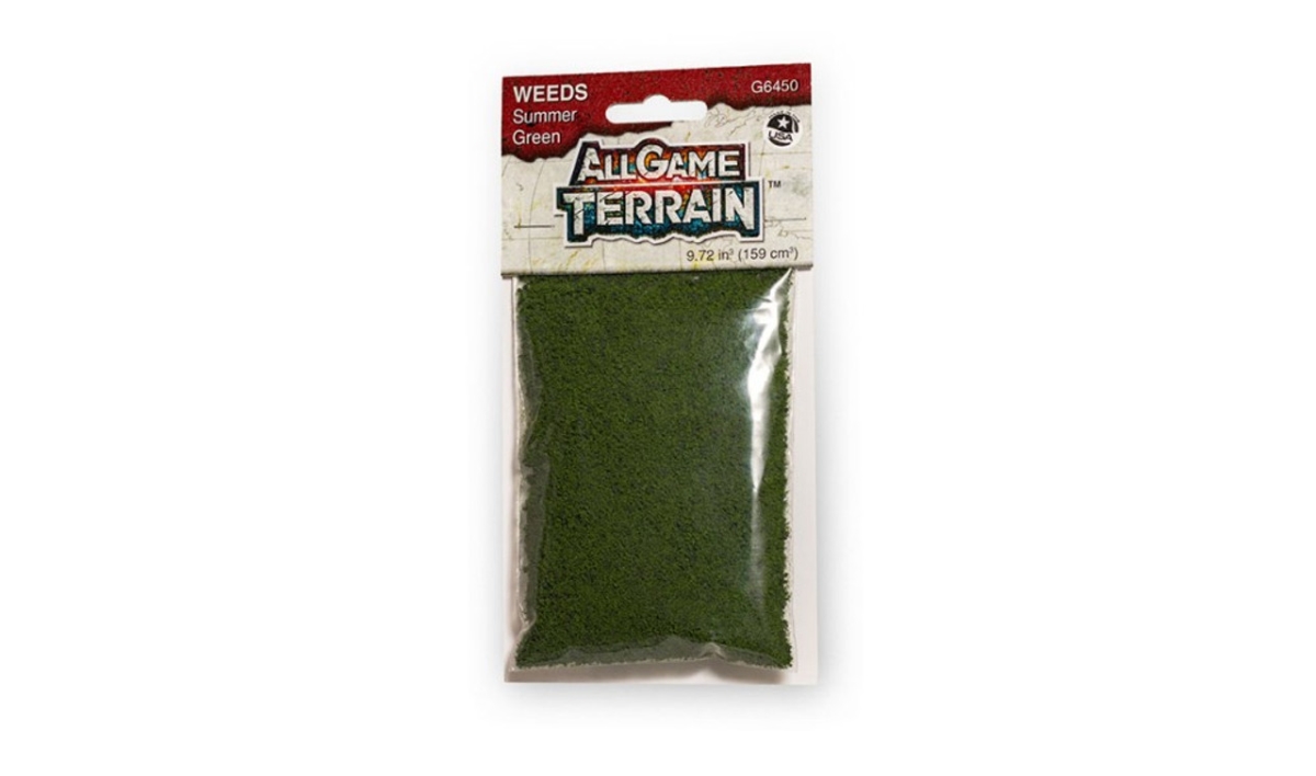 WOO6450 9.72 cu. in. All Game Terrain - Weeds Summer, Green
