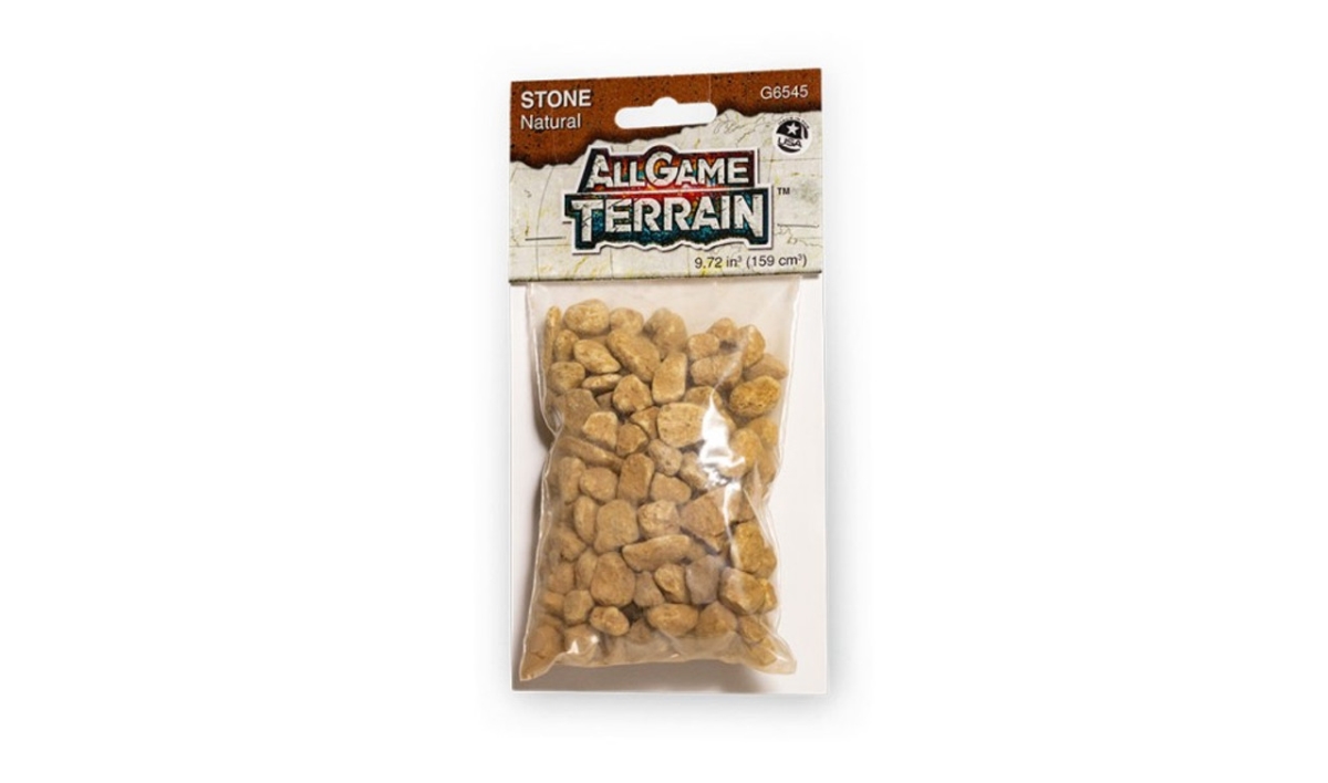 WOO6545 9.72 cu. in. All Game Terrain - Stone, Natural