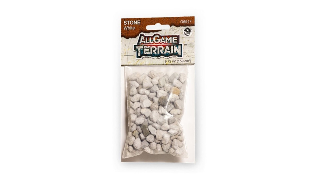 WOO6547 9.72 cu. in. All Game Terrain - Stone, White