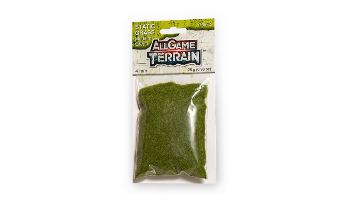 WOO6572 4 mm All Game Terrain - Static Grass, Medium Green