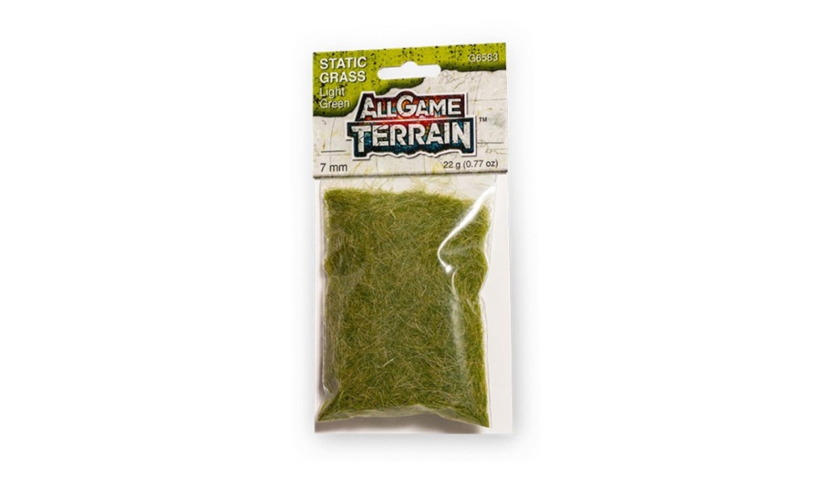 WOO6583 7 mm All Game Terrain - Static Grass, Light Green