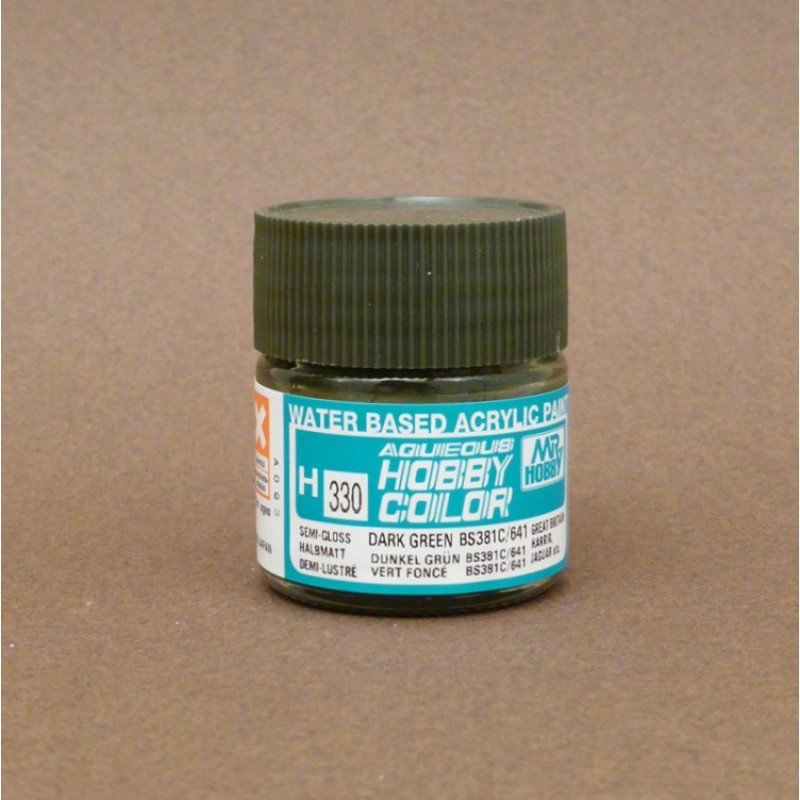 GUZH330 10 ml Acrylic Semi Gloss Water-Based Acrylic Paint, Dark Green