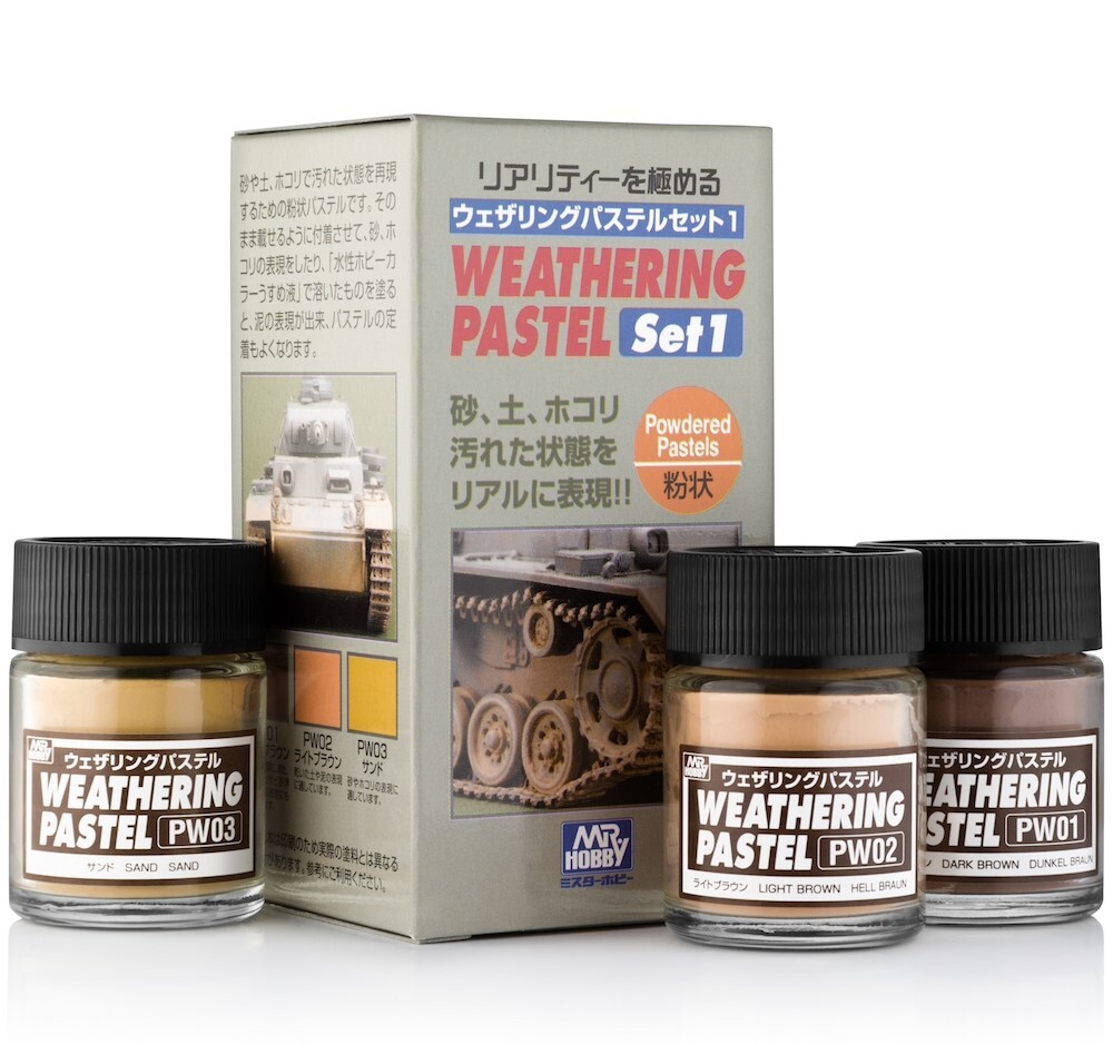 GUZPP101 Mr Weathering No.1 Pastel Set