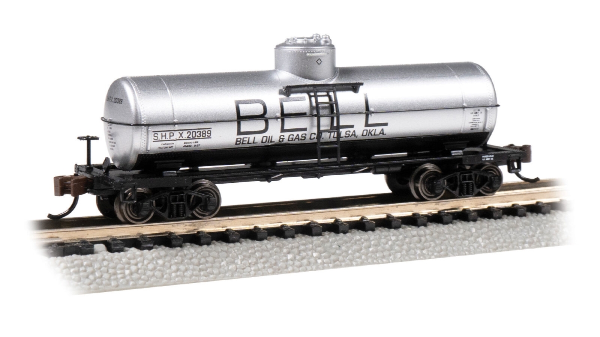 BAC17867 36 ft. 6 in. N Scale Single No.20389 Dome Tank Car Bell - Silver