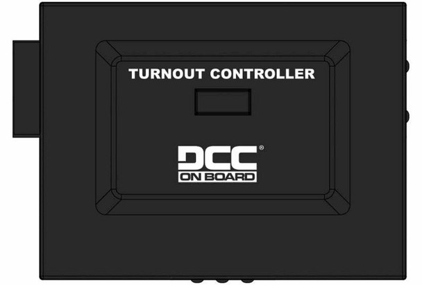 BAC44949 HO Scale DCC Control Box with Turnout Decoder, Black